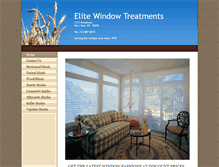 Tablet Screenshot of elitewindowtreatments.com